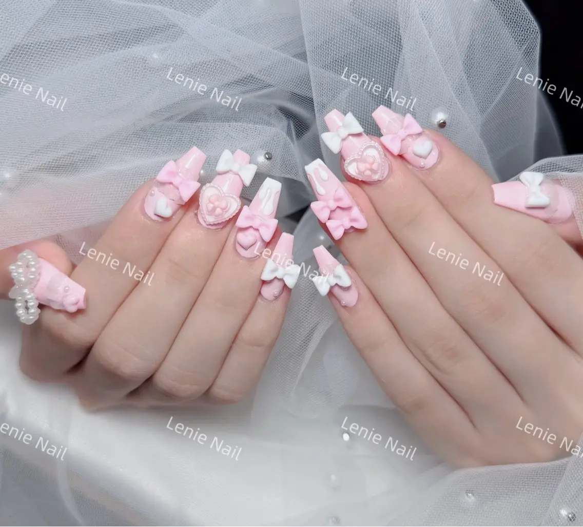 ネイル アートネイル 韓国ネイル 持ち込み ワンホンネイル ハンドネイル Lenie Nail Salonのネイルデザイン