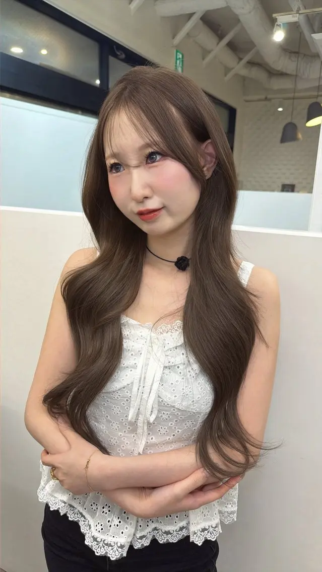 ロング カット ヘアカラー トリートメント レイヤーカット/ 艶カラー/山内一暉のヘアスタイル