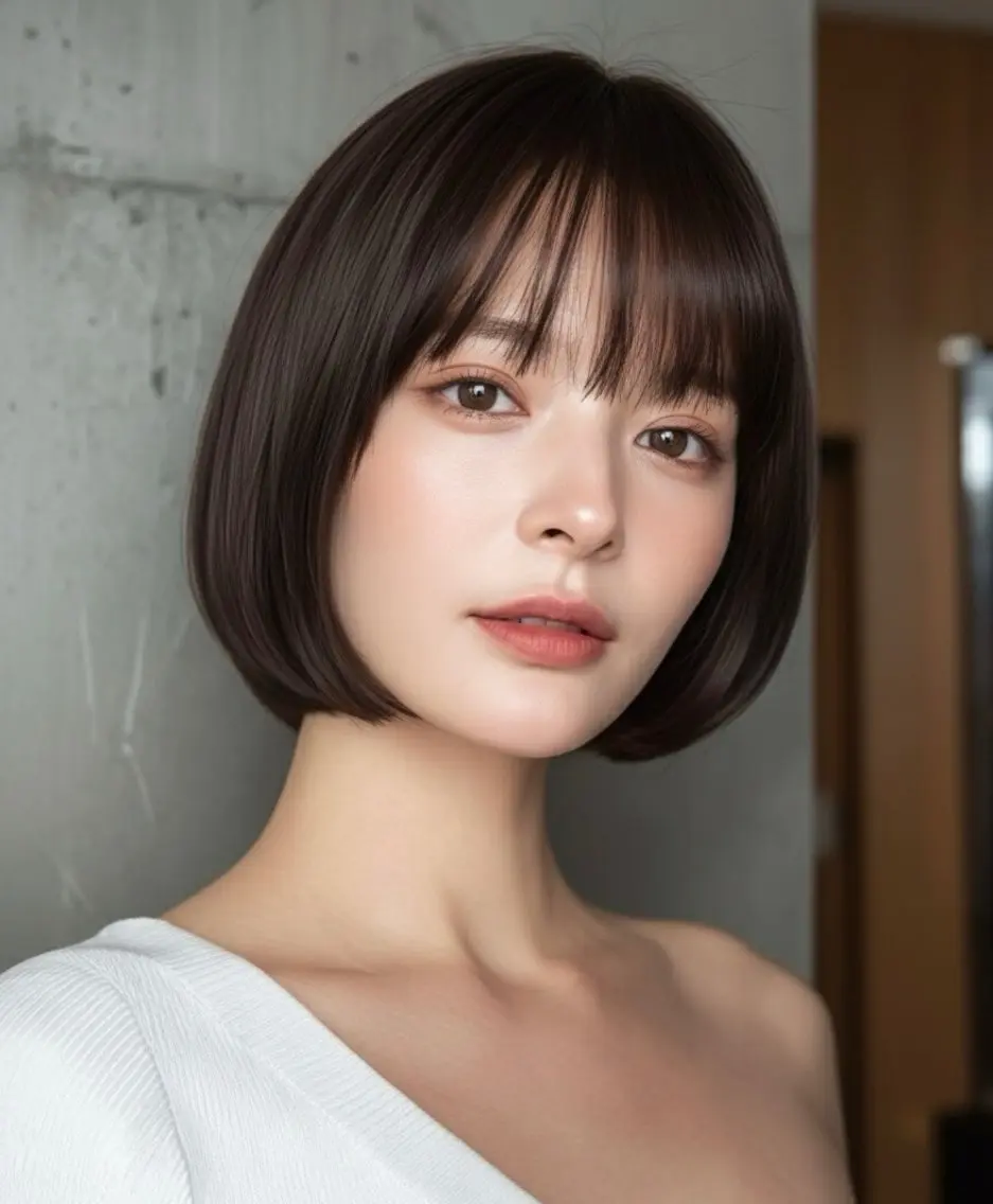 ショート ボブ ハッシュカット ハイライト 髪質改善 韓国風ヘア カット ヘアカラー トリートメント 髪質改善/レイヤー/ ショート/koshiのヘアスタイル