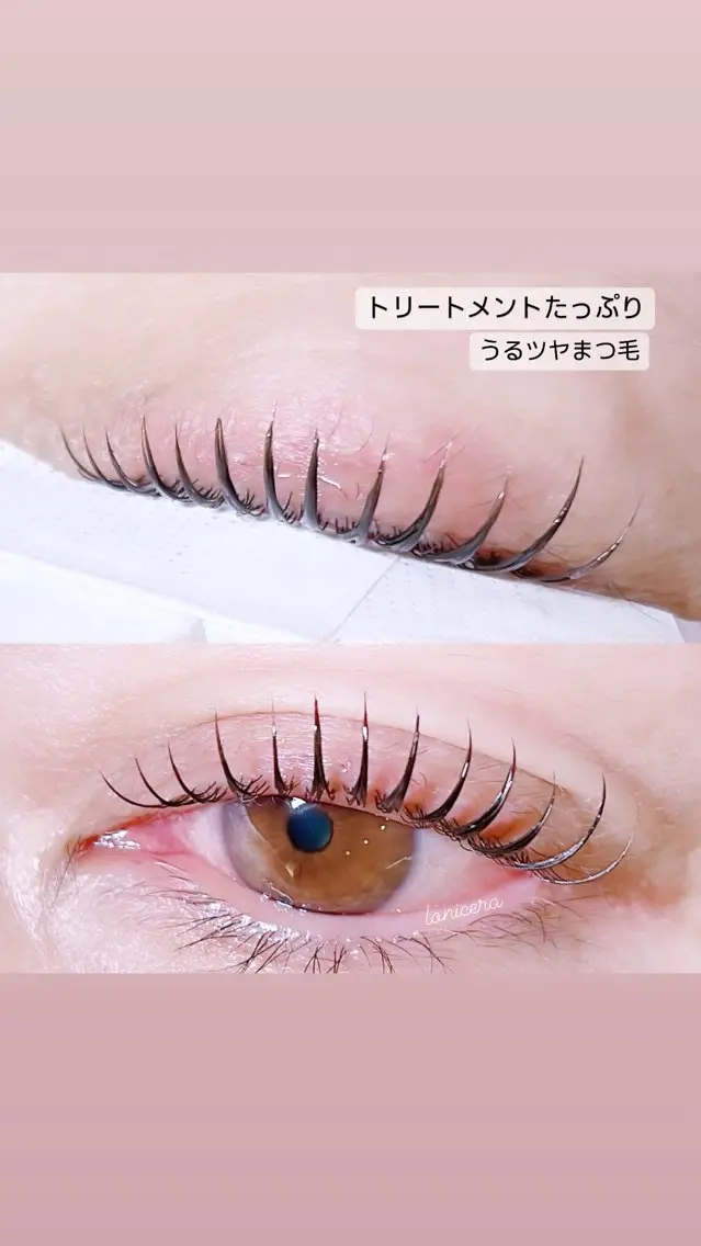 マツエク・マツパ 束感まつ毛 一重×まつ毛パーマ ロニセラ アイラッシュのマツエク・マツパデザイン