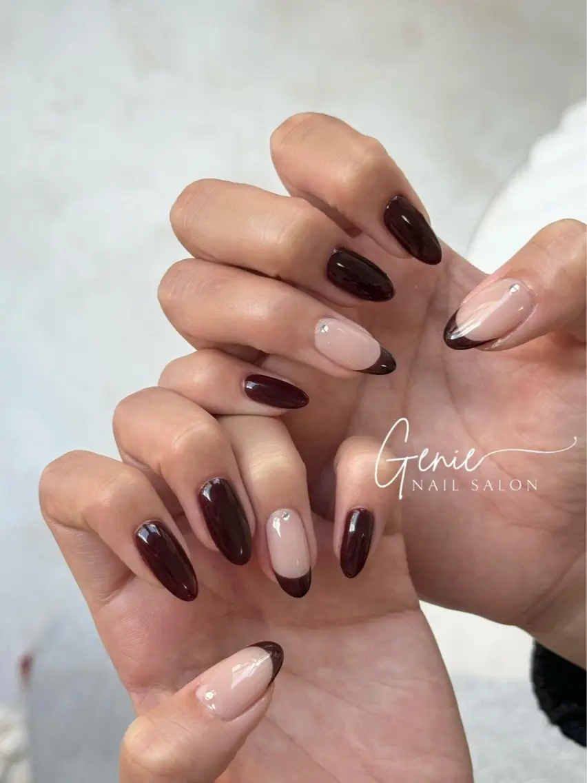 ネイル フレンチネイル ハンドネイル Nail salon Genieのネイルデザイン