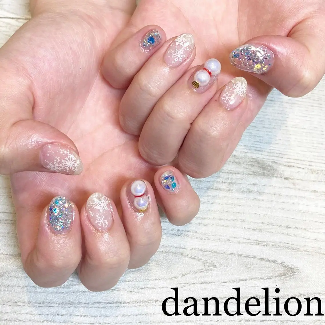 ネイル ハンドネイル ハンドケア dandelion ダンデライオンのネイルデザイン