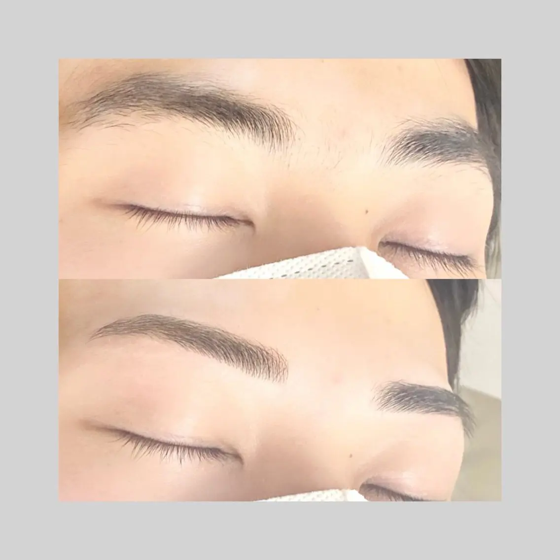🚹【メンズ】🚹アイブロウワックス(間引き有)(メイク無)の写真