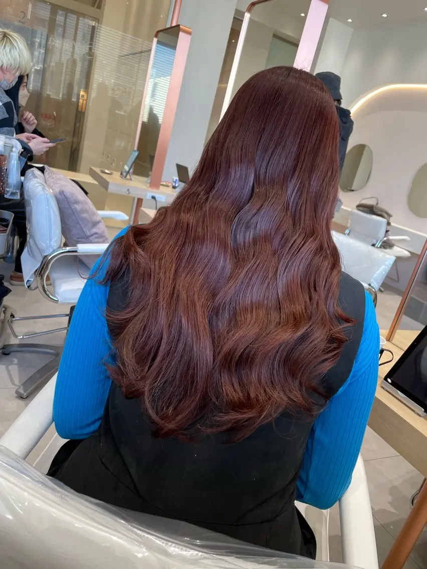 ロング カラー ラベンダーカラー ピンクカラー ピンクラベンダー 艶髪専門美容師 梅村晋平のヘアスタイル