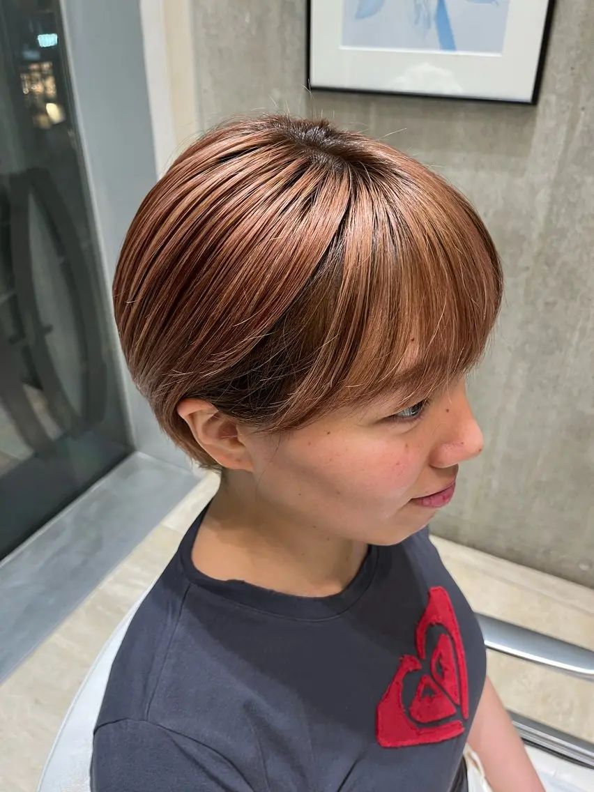 ショート 丸みショート ショートヘア カット ヘアカラー 鈴木夏季 お悩み相談/自由が丘のヘアスタイル
