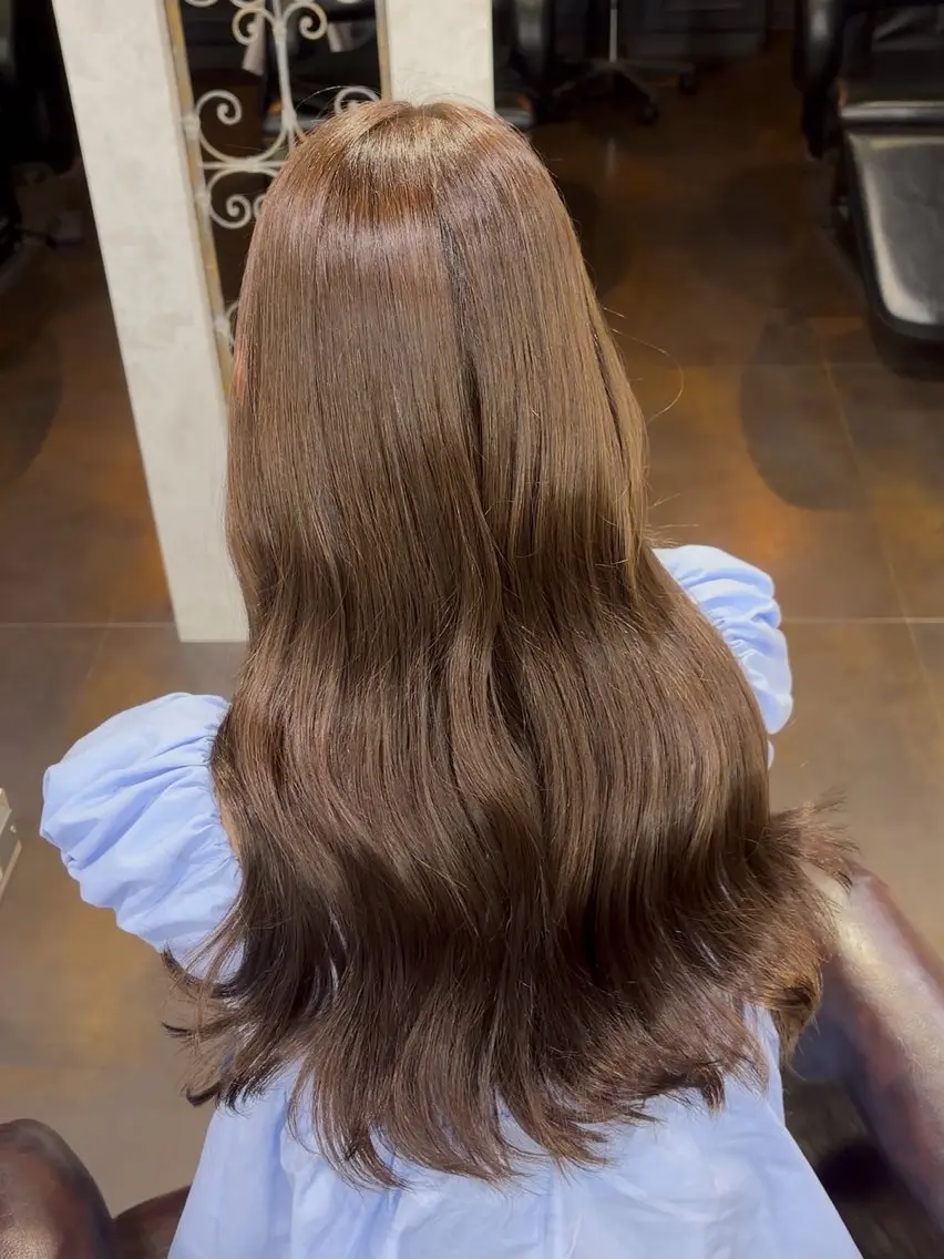 ロング 💙透明感カラー推し 🇰🇷ココロ🦋のヘアスタイル