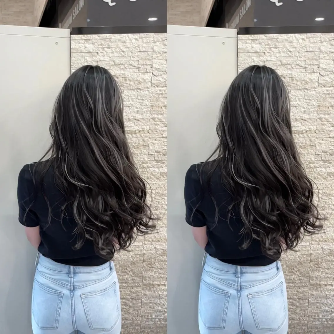 ロング ヘアカラー Y Uのヘアスタイル
