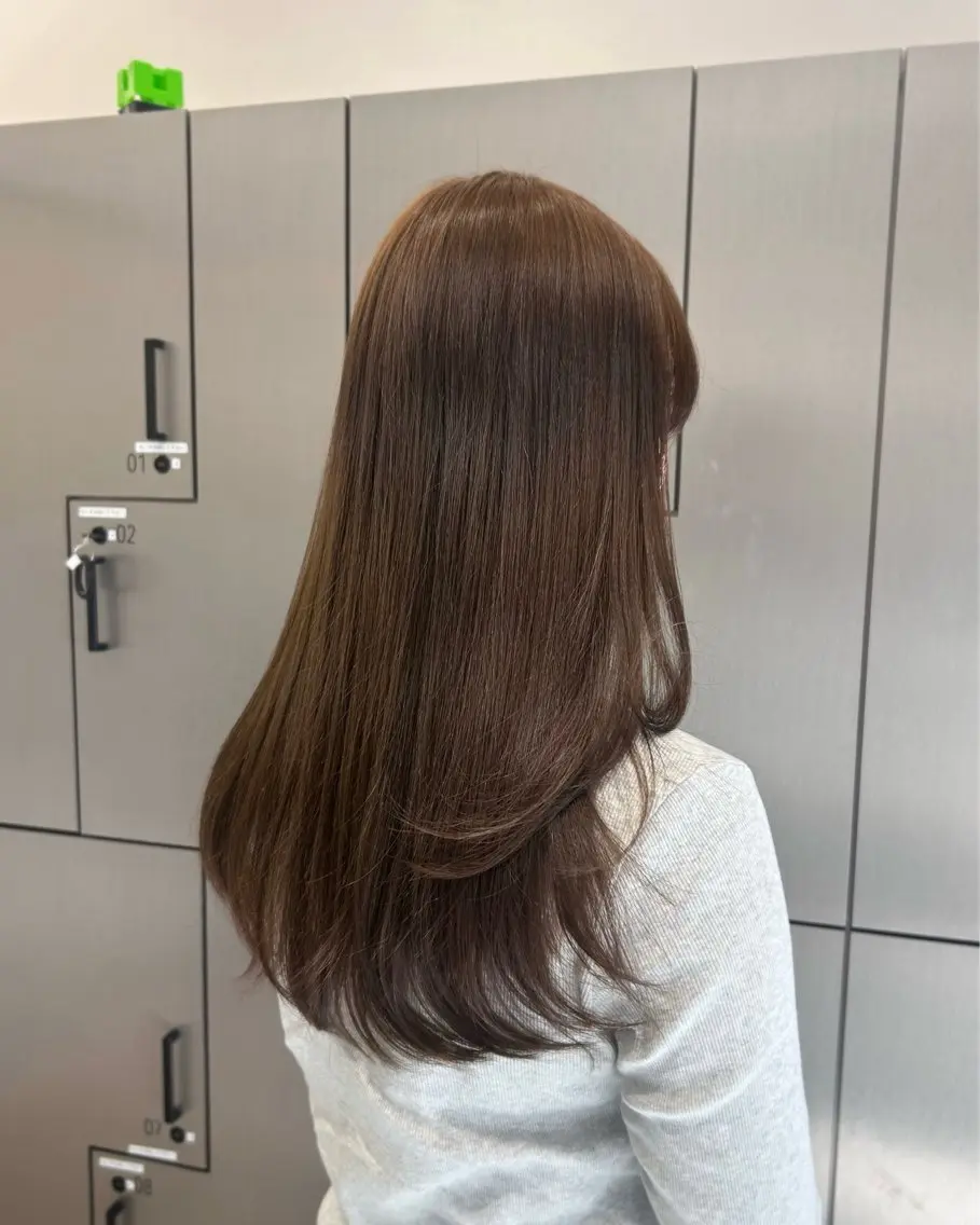 ロング レイヤーカット カット ヘアカラー トリートメント 大人レイヤー/艶美髪 🇺🇸TOMONAのヘアスタイル