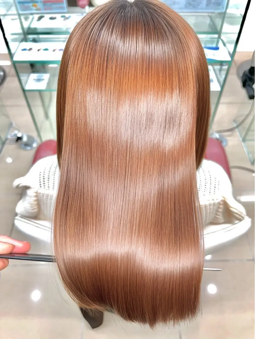 ロング 縮毛矯正 トリートメント 似合わせカット✨/ EARTH森町長尾のヘアスタイル