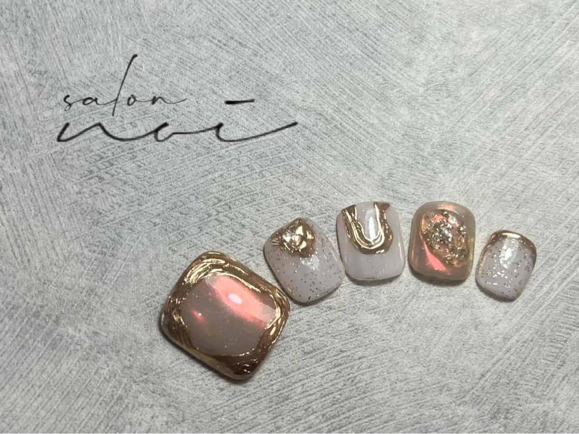 ショート ネイル フットネイル salon noiのネイルデザイン