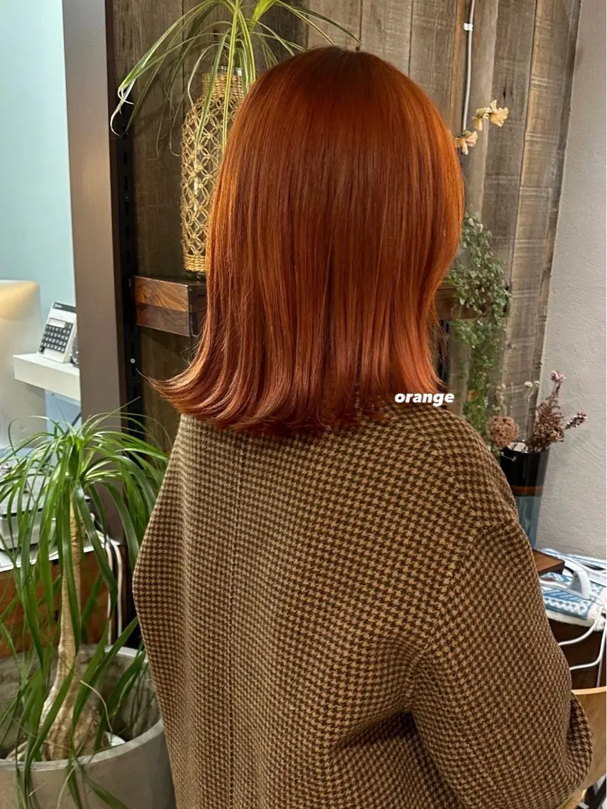 ミディアム カラー ヘアカラー トリートメント 暖色カラー/レイヤー 🌙 オノユリカのヘアスタイル