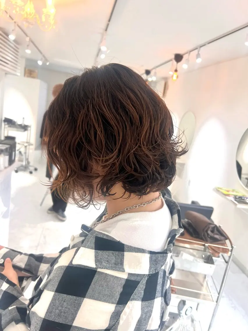 『女性限定』似合わせカット+ニュアンスパーマの写真