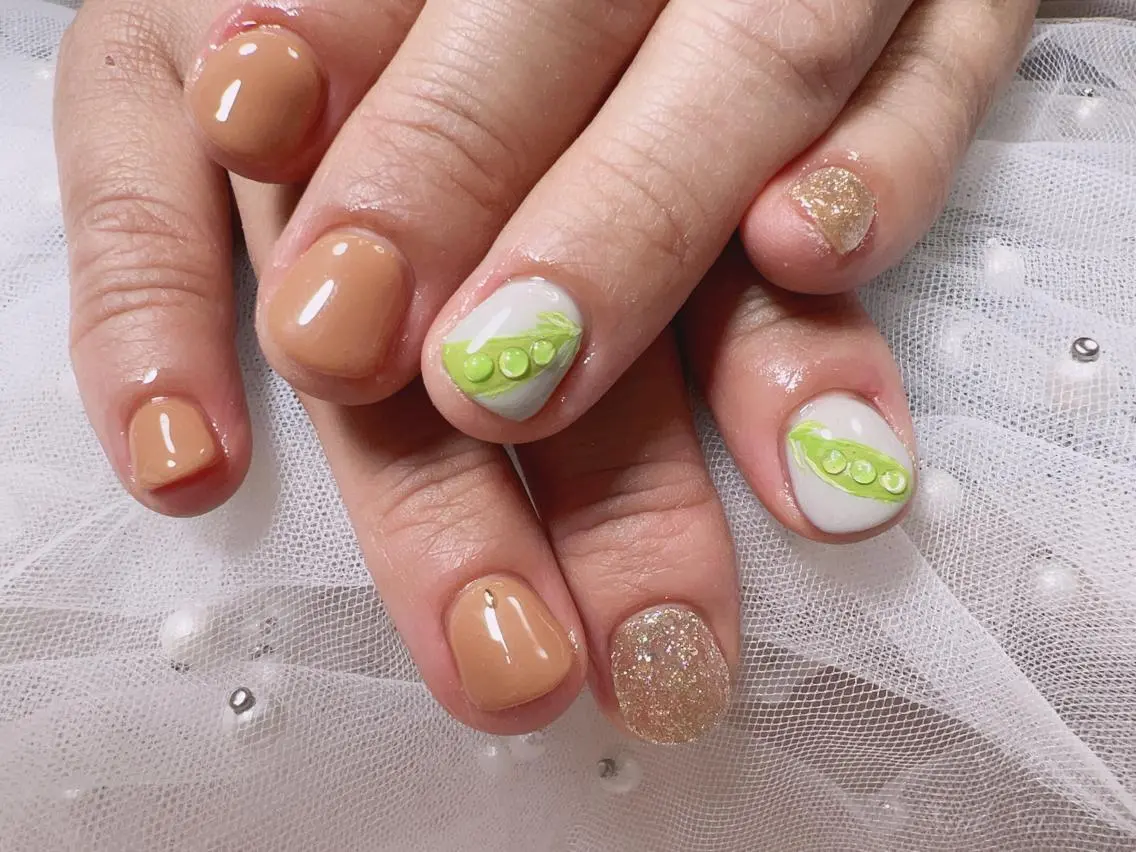 ショート カラー ネイル アートネイル Nail NaNaのネイルデザイン