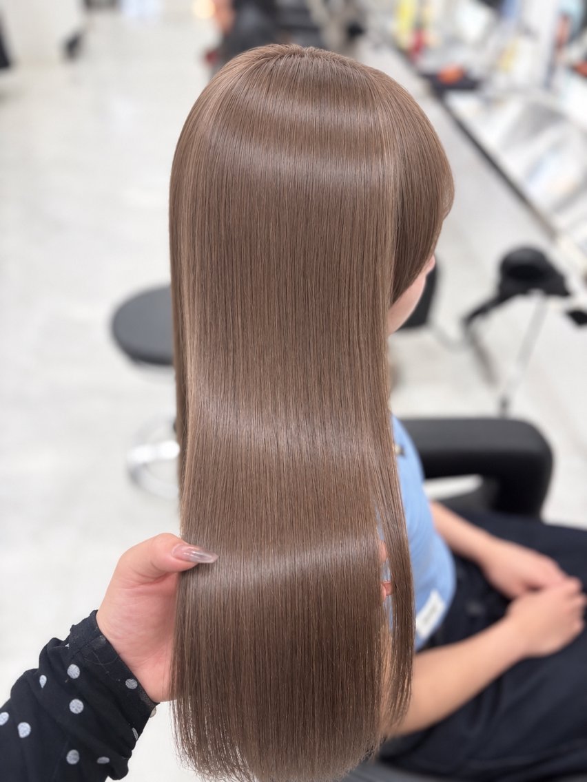 ロング ヘアカラー トリートメント 艶髪ハイトーンカラー 渋谷🎀ririkaのヘアスタイル