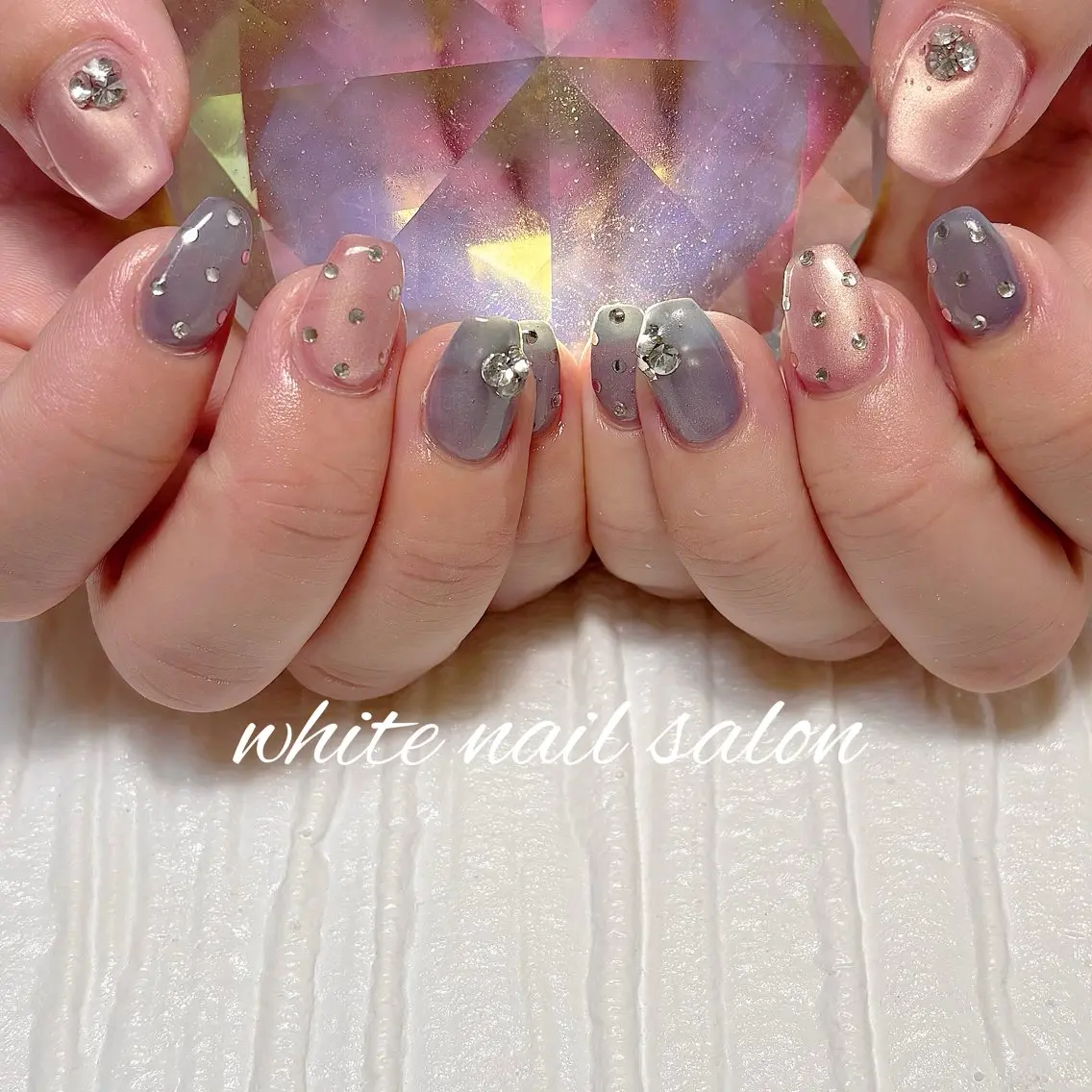 ネイル フットネイル ラメ(グリッター) ハンドネイル white nail salonのネイルデザイン