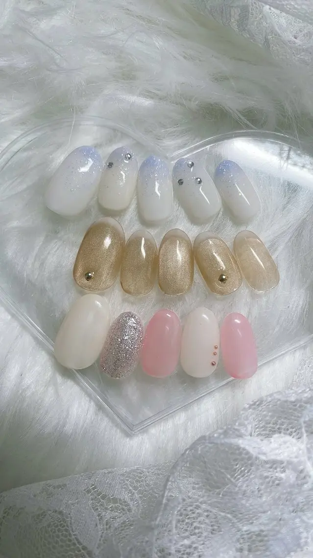 ネイル 入学式 卒業式 シンプルネイル ハンドネイル TOWA NAILのネイルデザイン