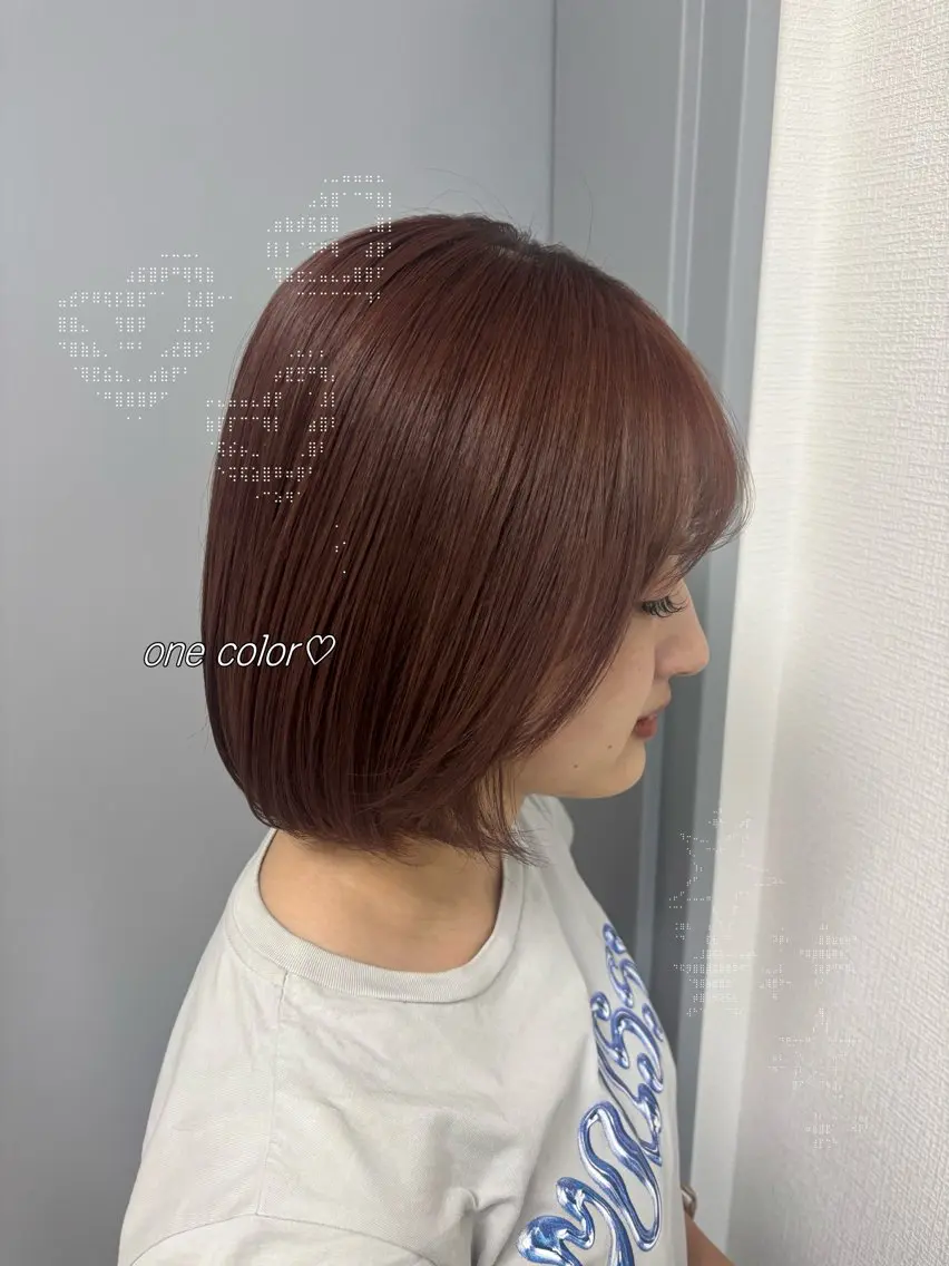 ミディアム カット ヘアカラー トリートメント 似合わせcolor 🎀ʀɪɴᴏ🎶🪽のヘアスタイル