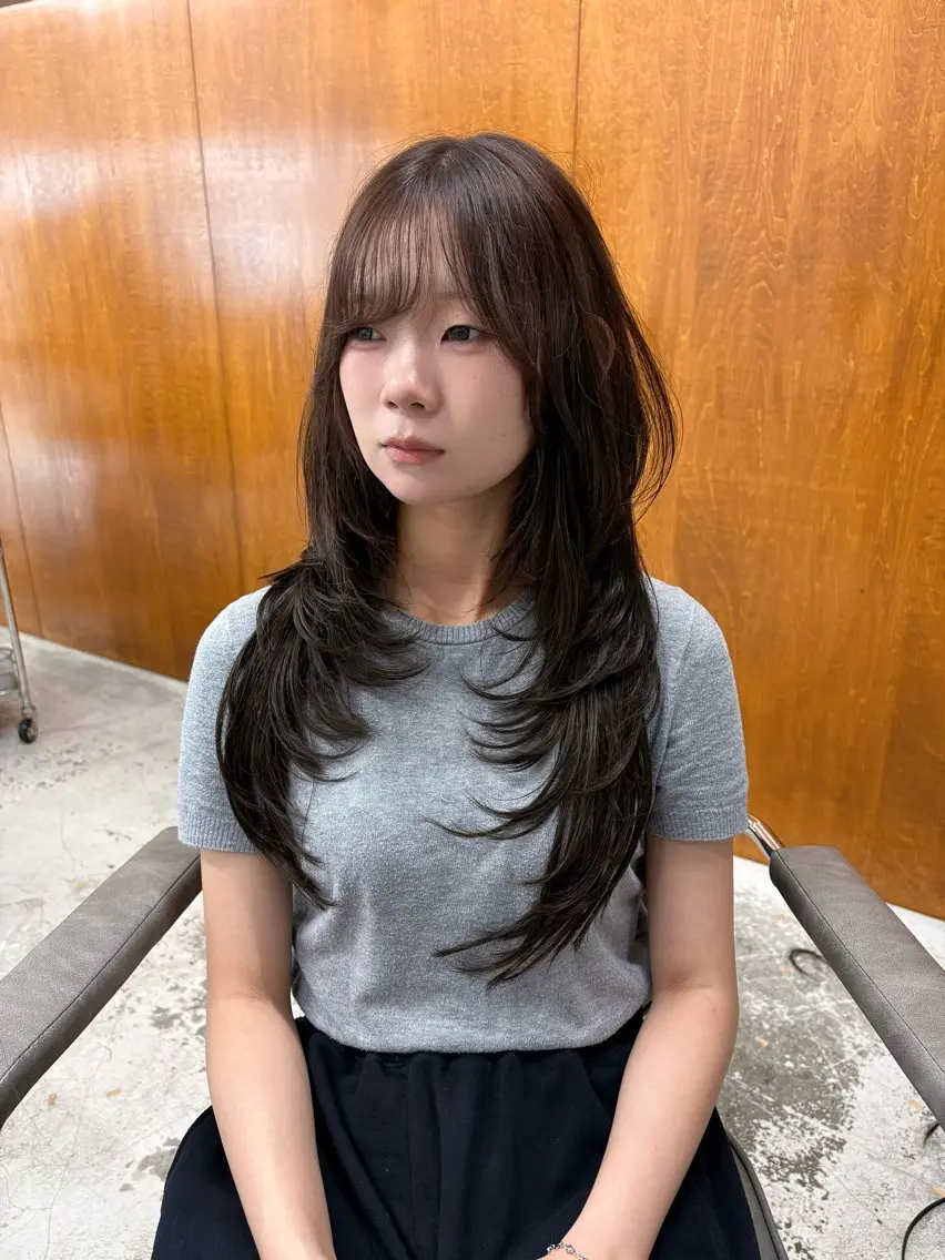 ロング カラー カット ヘアカラー トリートメント 垢抜けレイヤー✂️ RYOTAのヘアスタイル