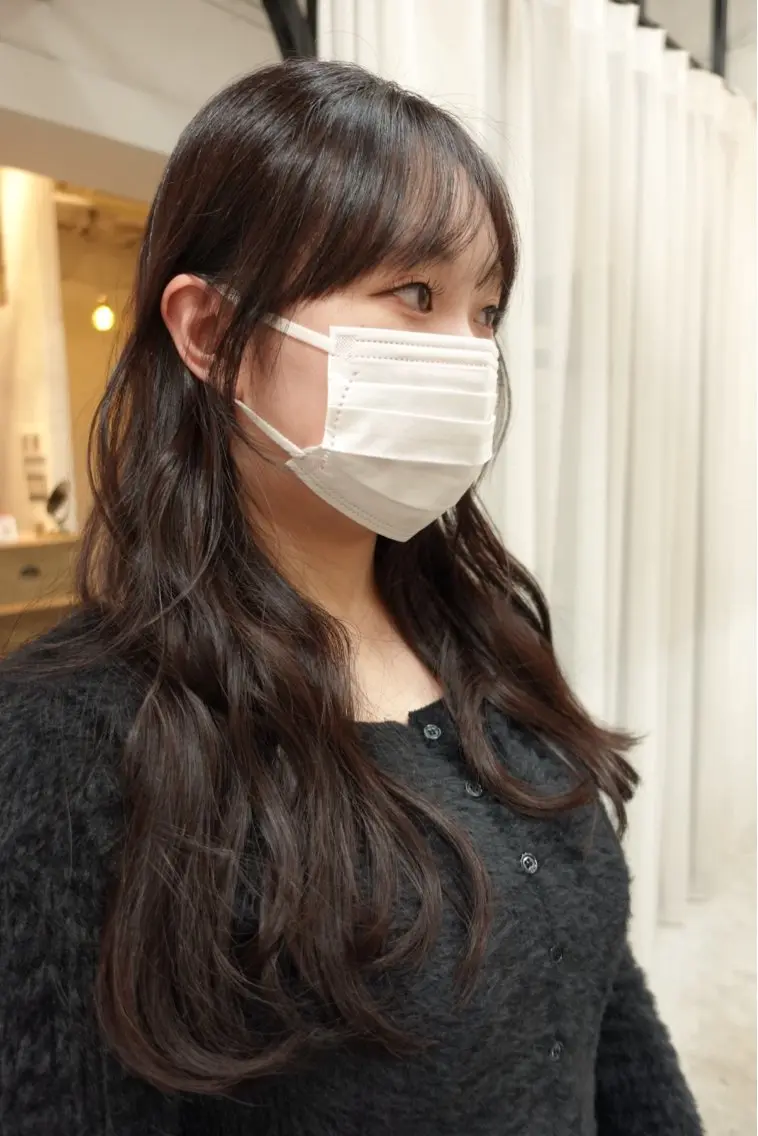 ロング 顔周りカット 柴田美育/ カットモデル募集のヘアスタイル
