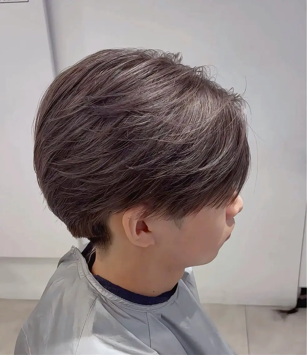 メンズ メンズブリーチ センターパート マッシュ 遠藤 綜悟のヘアスタイル