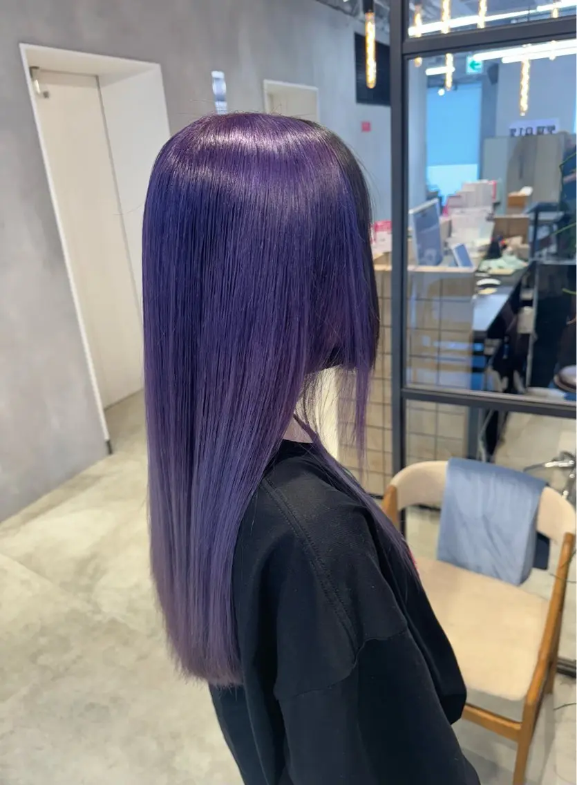 カラー バイオレットカラー 透明感カラー✨艶髪 制作🌱山根あゆみのヘアスタイル