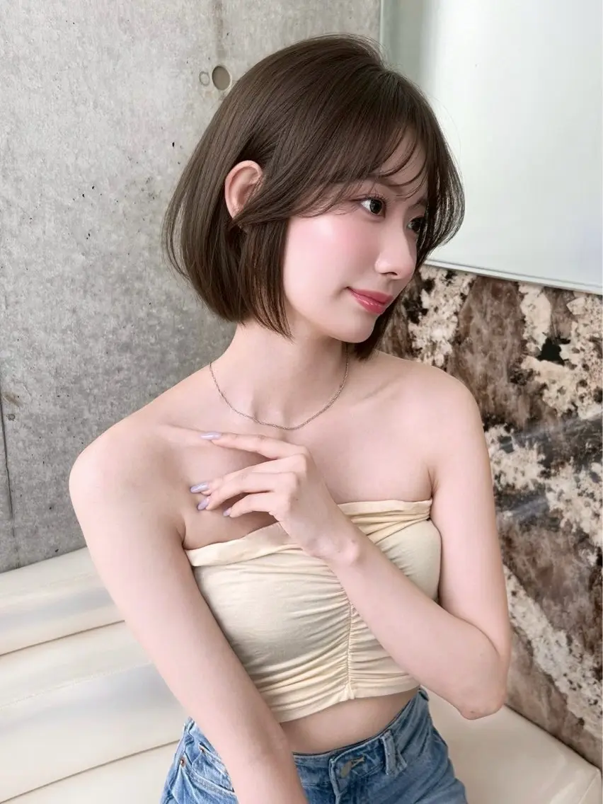 ミディアム 浦和うる艶 縮毛矯正⭐️セナ🎀のヘアスタイル