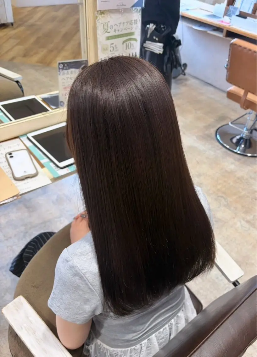 ミディアム ヘアカラー 久保田 透明感カラー🎀🫧のヘアスタイル