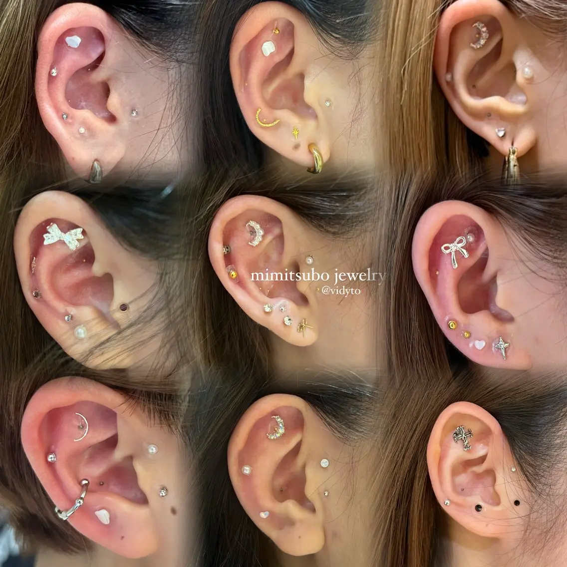 限定話題!👂🏻🎀🤍耳ツボジュエリー💎newメニュー化🤍かわいい✖️健康✖️美肌🎀両耳14パーツ👂🏻の写真