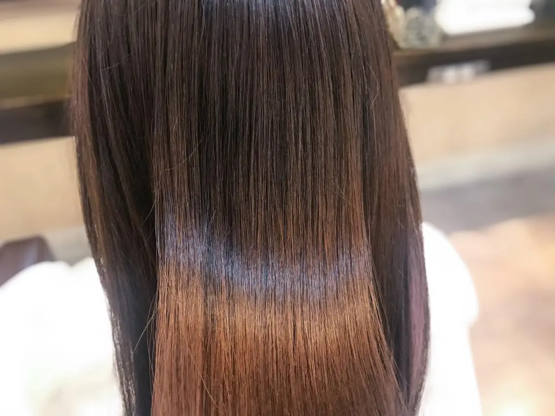 ロング ヘアカラー トリートメント ルービック 梅田茶屋町店のヘアスタイル