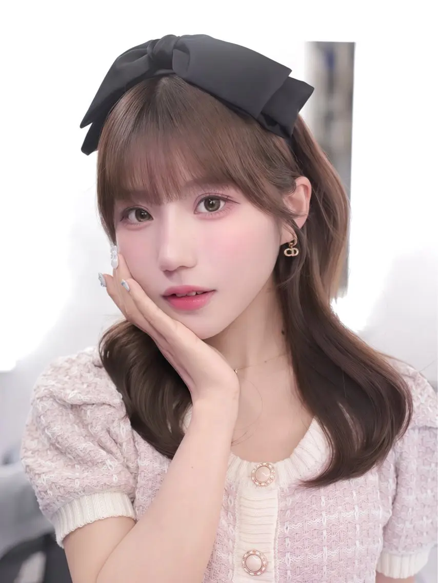 セミロング カラー 顔周りカット シースルーバング カット ヘアカラー トリートメント 盛れる顔周りカット ♥️韓国ヘア"ちぇるのヘアスタイル
