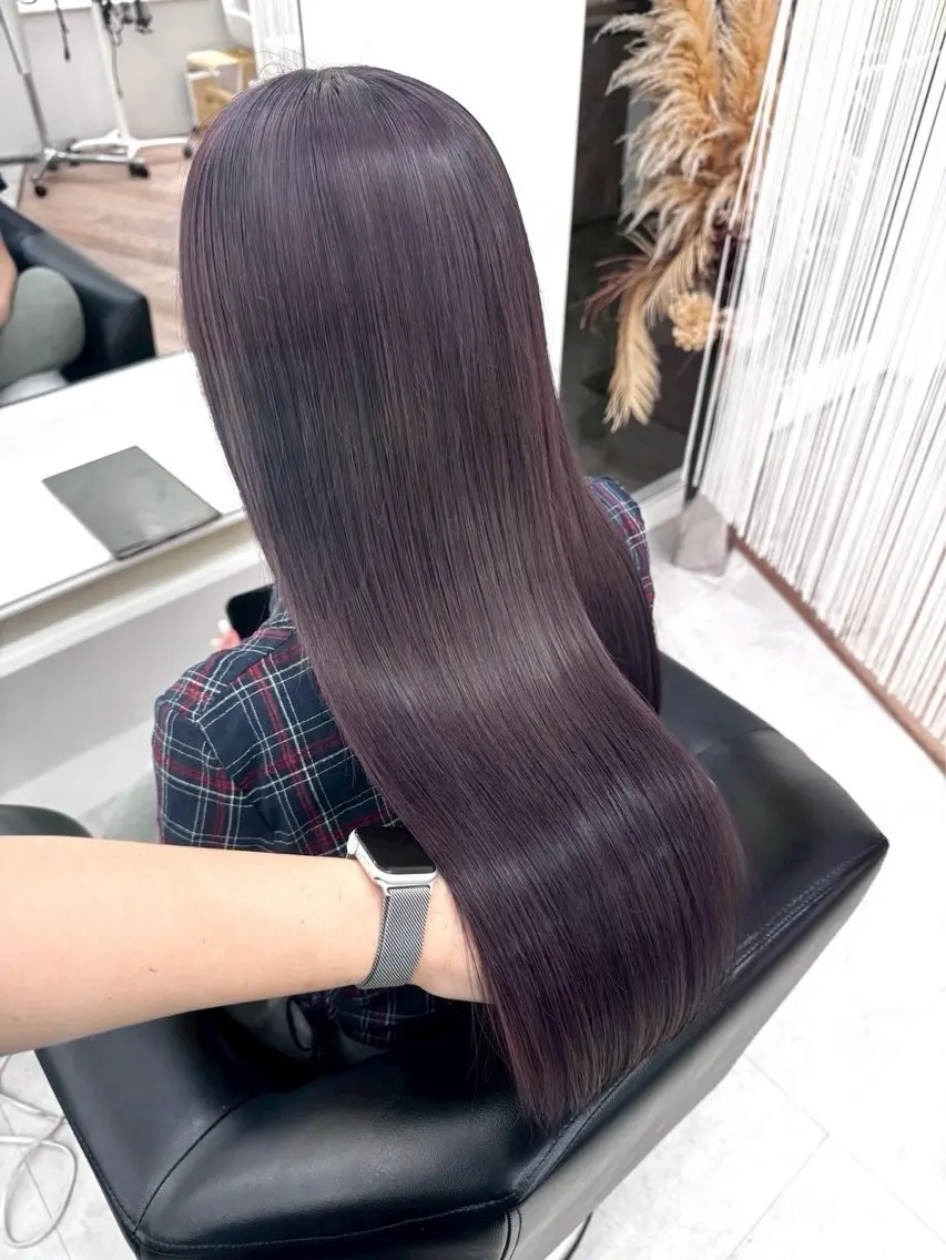 ロング カラー ヘアカラー ParveMix 楠本結菜💟のヘアスタイル