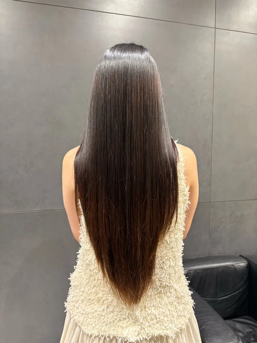 ロング トリートメント カット ヘアカラー 馬場 彩のヘアスタイル