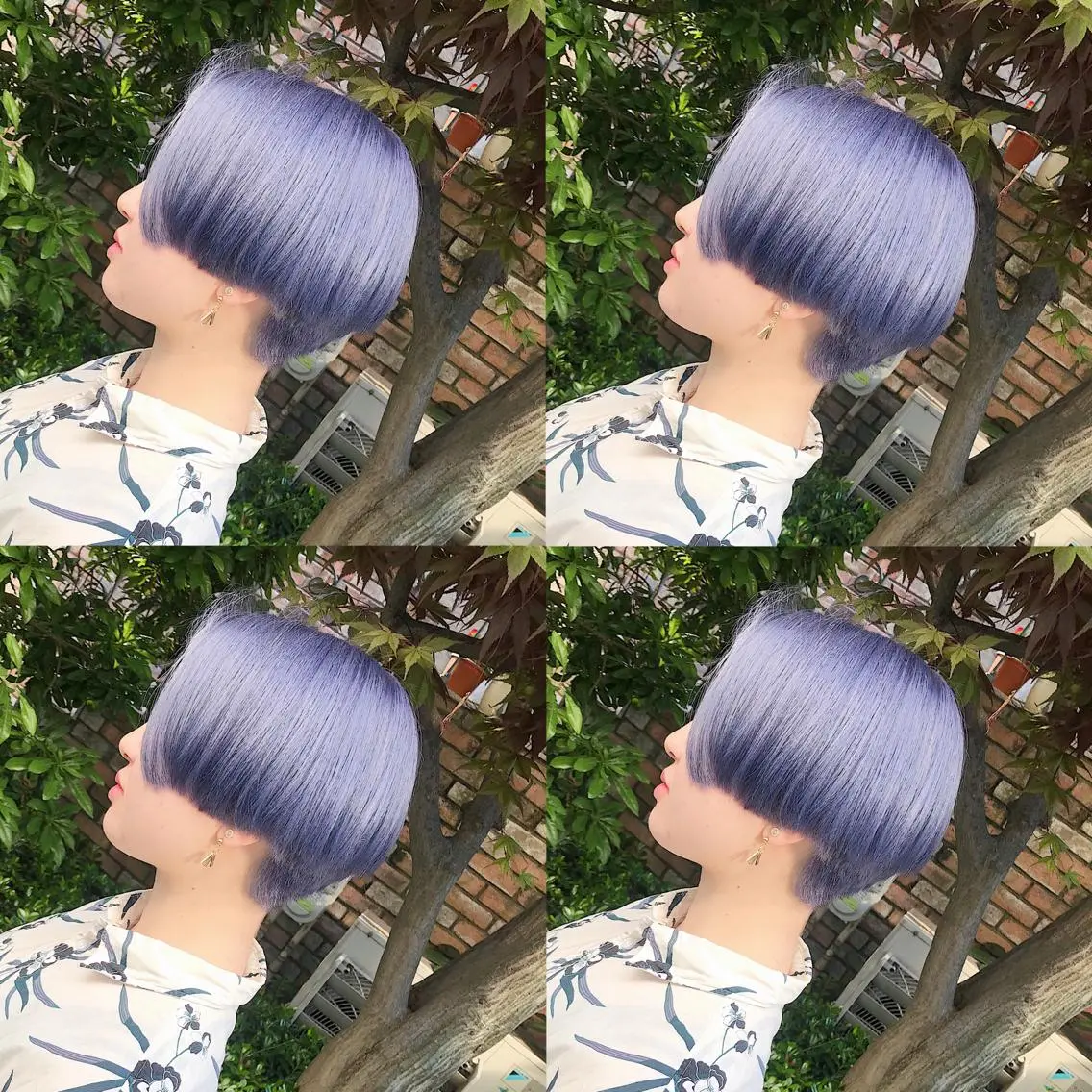 ショート カラー ヘアアレンジ トリートメント TAKUMAブリーチ /切りっぱなし🪽のヘアスタイル