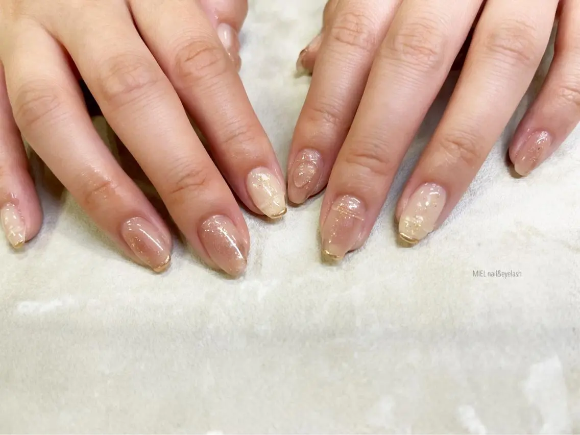 ネイル クリアネイル ハンドネイル nail salon monailのネイルデザイン