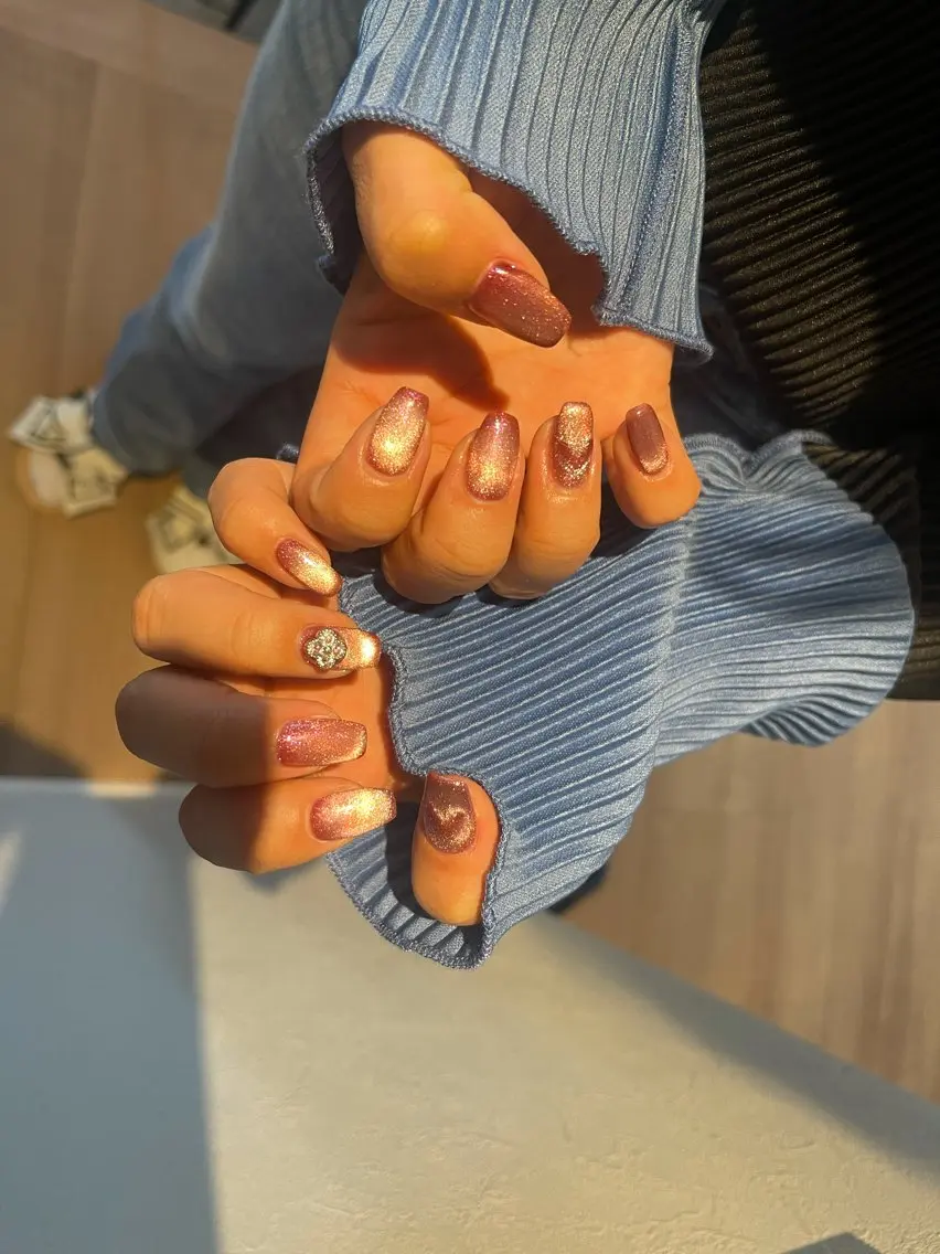 ネイル ハート マグネットネイル 成美SALON eye&nailのマツエク・マツパデザイン
