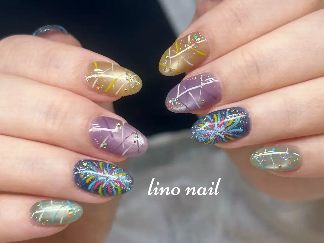 ネイル 長さ出し フットネイル 持ち込み ワンカラーネイル ワンホンネイル ハンドネイル Lino Nailのネイルデザイン