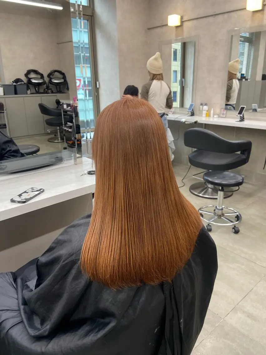 セミロング カラー ヘアアレンジ Over hair_ misakiのヘアスタイル