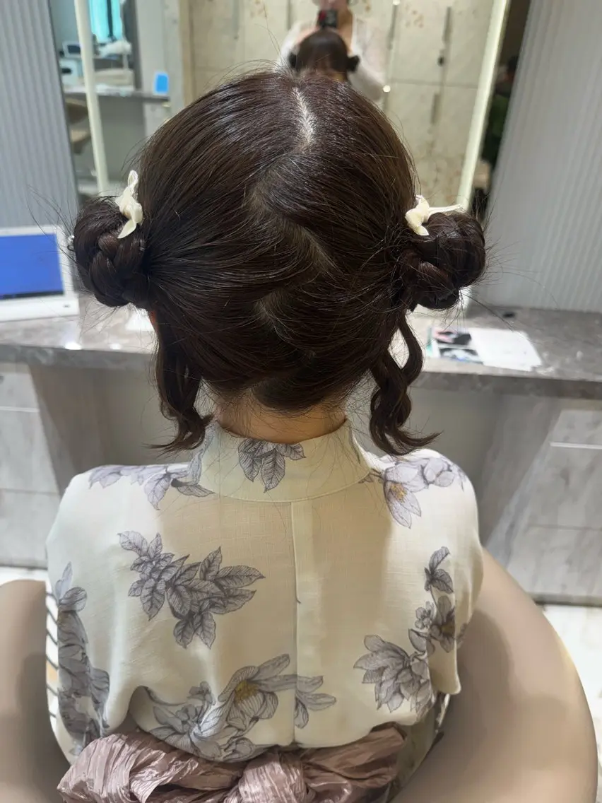 ロング ヘアセット 清楚ギャルの女王👑 めい🩶🩶のヘアスタイル