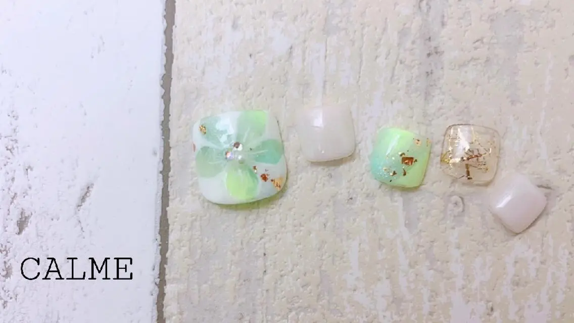 ネイル フットネイル フットネイル CALME ♡のネイルデザイン