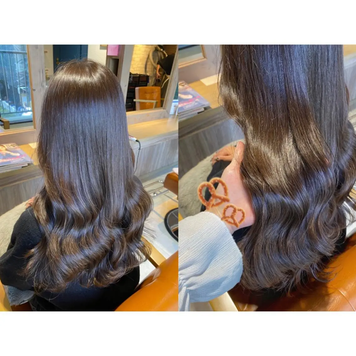 カラー ブリーチ ブリーチなしカラー 🩵盛れる顔周り/ 艶カラーemi🩵のヘアスタイル