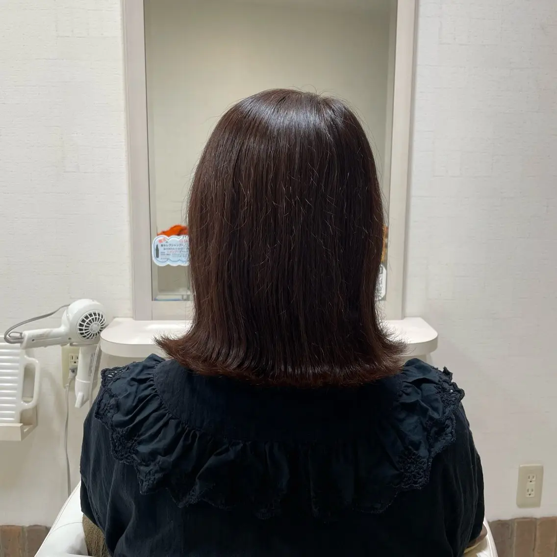 ミディアム 外ハネヘア アミーベル🧸🧡 本店✂️しおりのヘアスタイル