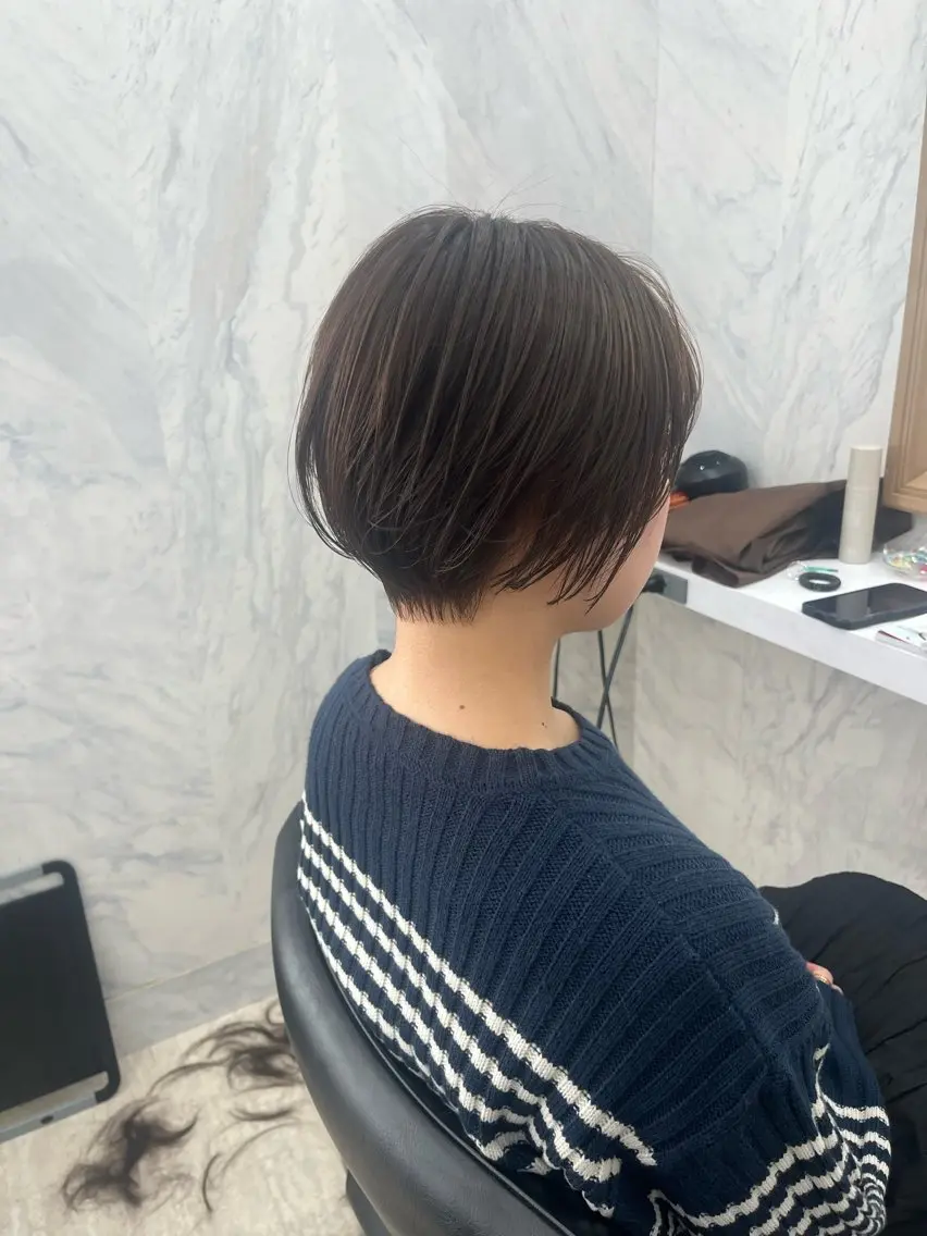 ショート カット Gardenhair 小笠原篤矢ショートのヘアスタイル