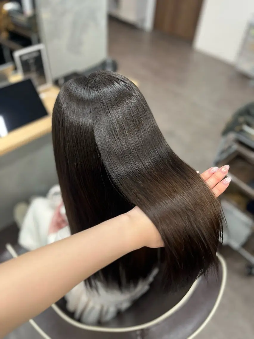ロング 縮毛矯正 Blast akihaのヘアスタイル