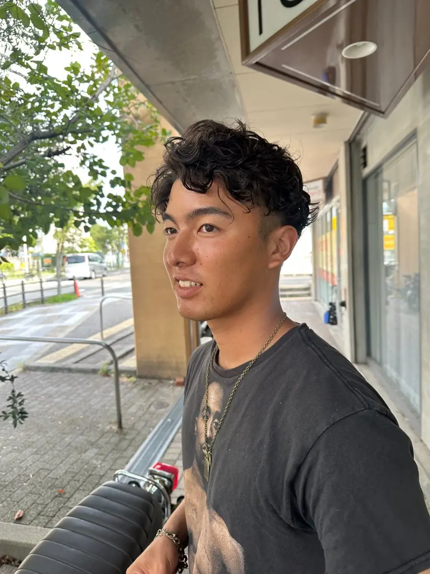 パーマ メンズ 十倉 朱莉のヘアスタイル