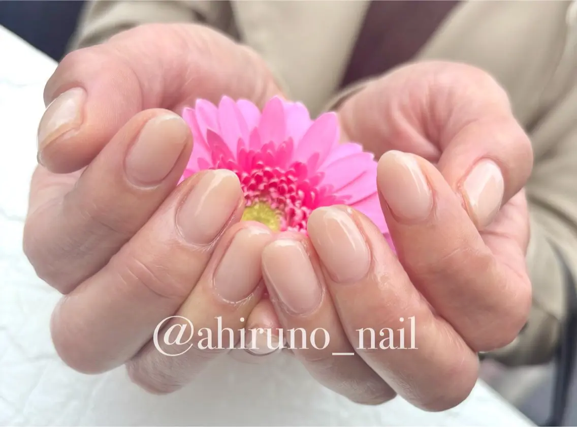 ネイル ジェルネイル ショートネイル シンプルネイル ハンドネイル 東京あきる野市ネイル ✿ yuiのネイルデザイン