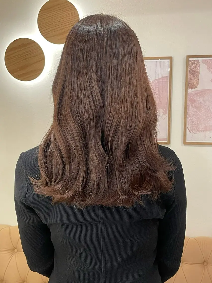 セミロング カラー ヘアアレンジ カット/レイヤー /栄/Ayakaのヘアスタイル
