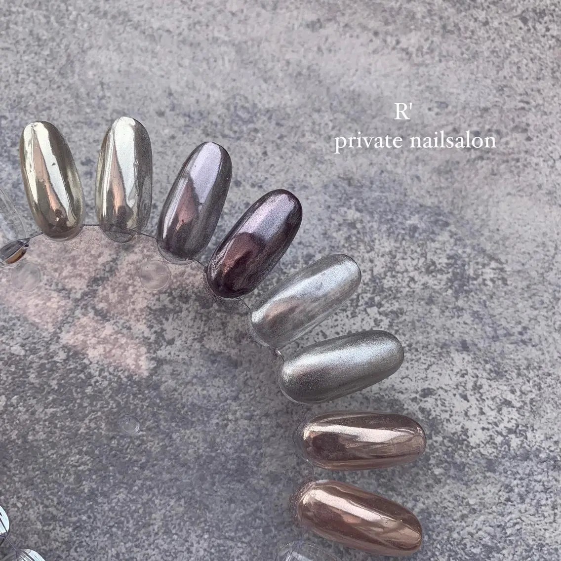 ネイル ミラーネイル ニュアンスネイル Bersinar nail(rina)のネイルデザイン