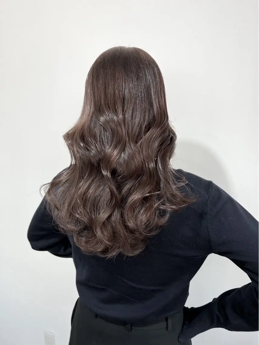 ミディアム カラー ヘアカラー トリートメント ioe元町 yukaのヘアスタイル