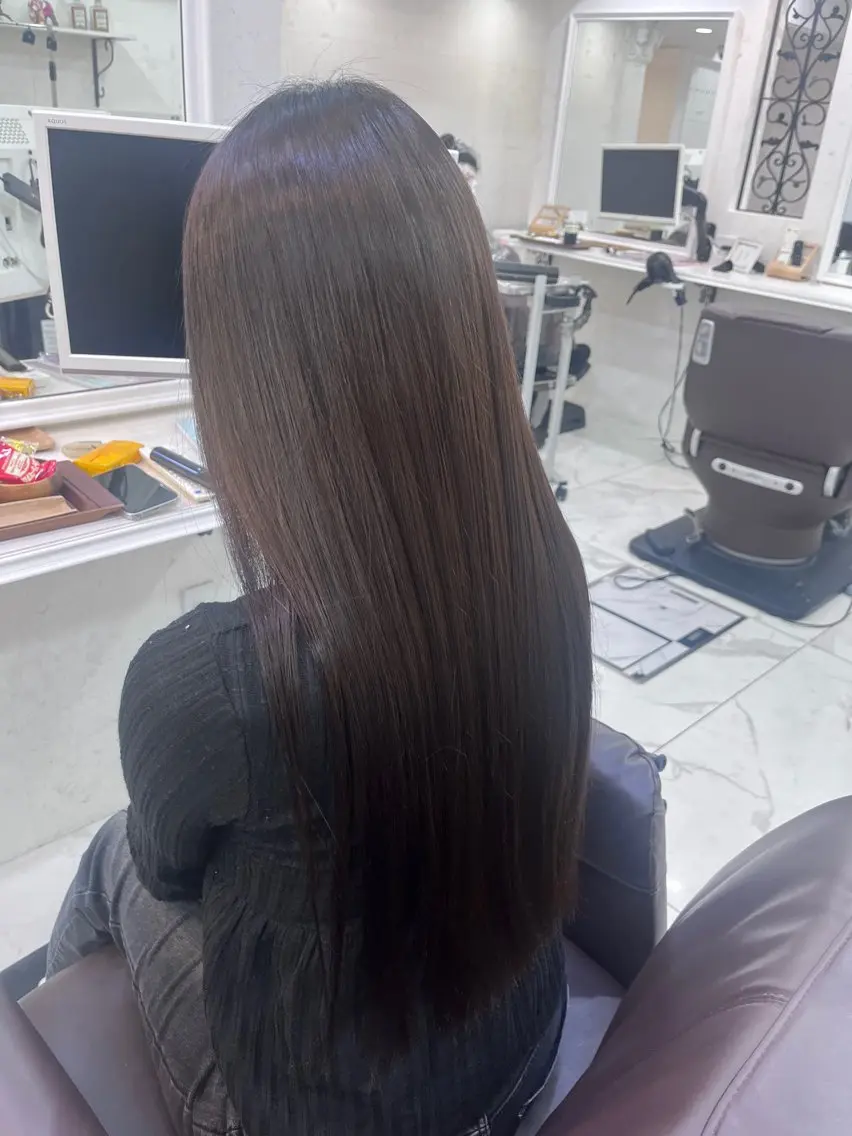 ロング 縮毛矯正 🫧Shanti🫧 ばんだいのヘアスタイル