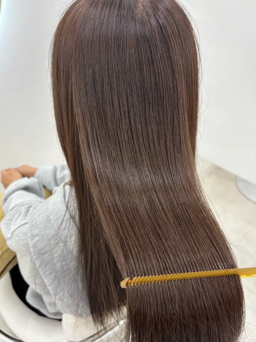 ロング カラー ヘアカラー トリートメント 【aini天王寺】 𝐚𝐢𝐫𝐢✂︎のヘアスタイル